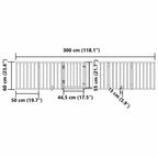 Brown foldable dog gate with door, 6-panel poplar wood pet barrier with water-based paint finish.